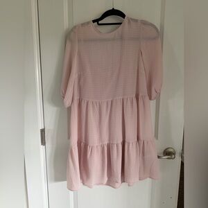 NWOT H&M Soft Pink Tiered baby doll Dress